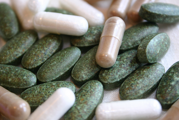Herbal supplement capsules; photo courtesy Annette Hazard